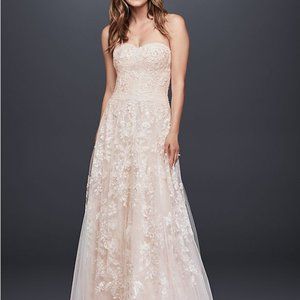 Melissa Sweet Lace A-Line Wedding Dress (size 12) - brand new with tags still on